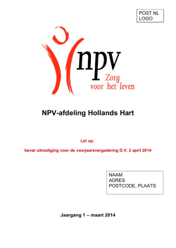 Download de nieuwsbrief - NPV