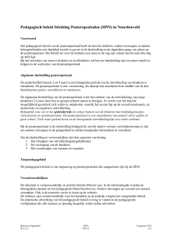 Pedagogisch beleid SPiN aangepast augustus 2014 (pdf)