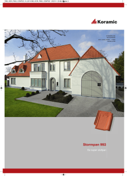 Brochure Stormpan 993 (versie 02/2014)