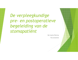 De verpleegkundige pre- en postoperatieve