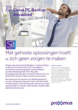 Brochure NL - Cloud Pro