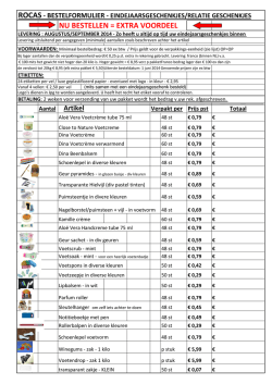 eindejaarsgeschenkjes in excel 2014 klein