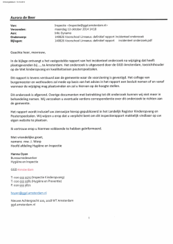Inspectierapport voorschool Linnaeus incidenteel