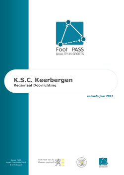 Foot PASS-audit 2014 - Keerbergen