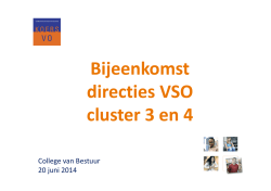 directiebijeenkomst voor vso-scholen