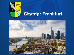 Citytrip: Frankfurt