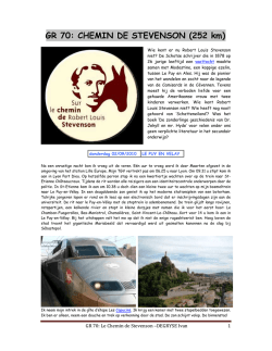 GR70 - CHEMIN DE STEVENSON