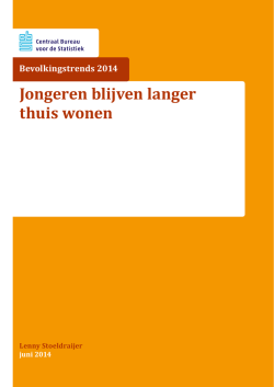 Jongeren blijven langer thuis wonen