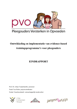 Eindrapport PVO helemaal finaal - Welzijn, Volksgezondheid en Gezin