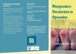 Folder PVO - Pleegzorg Vlaanderen