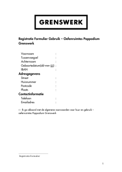 2014.09.12 NJE Registratie Formulier Gebruik