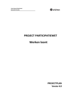 Voorbeeld Plan van Aanpak - Projectplan