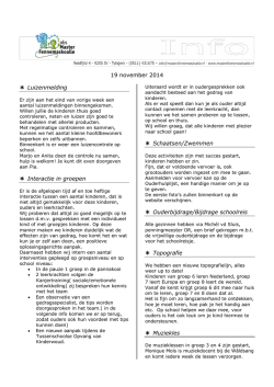 Info 19 nov 2014 - Master Fennemaskoalle