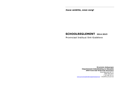 Schoolreglement 2014-2015 Sint