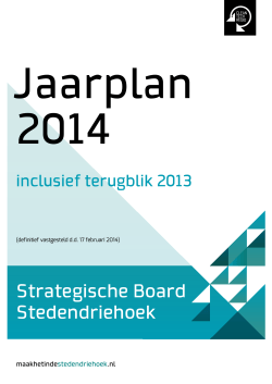 Strategische Board Stedendriehoek - Eo Wijers