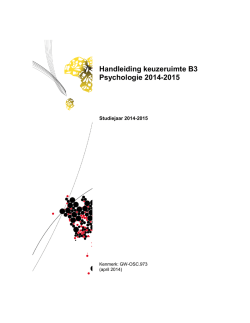 Handleiding B3 keuzeruimte 2014-2015
