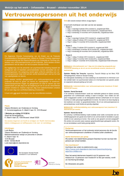 Informatiefolder - Onderwijs en Vorming