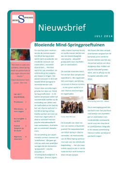 Nieuwsbrief juli 2014