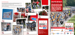 RIDE FOR THE ROSES SPONSORBROCHURE