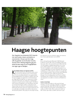 Haagse hoogtepunten