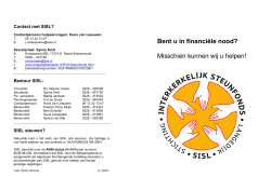 Brochure 2014 SISL (pdf) - Raad van Kerken Langedijk