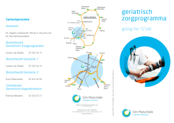 Informatiefolder Geriatrisch Zorgprogramma pdf - Sint