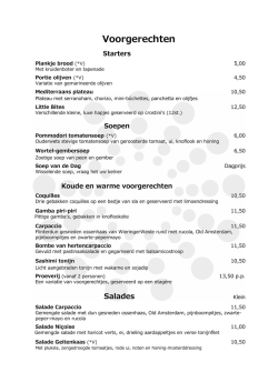 Download onze Voorgerechten