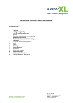 Groepsdetacheringsvoorwaarden