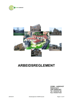 ARBEIDSREGLEMENT