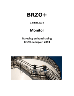 Monitor Naleving en handhaving BRZO