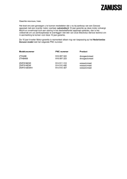 Geachte heer / mevrouw,