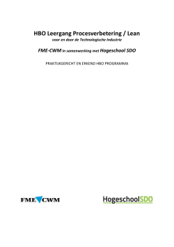 HBO Leergang Procesverbetering / Lean