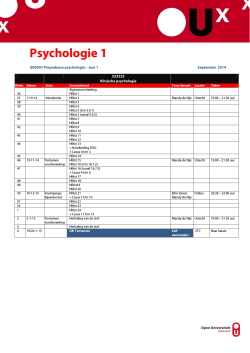 Psychologie 1
