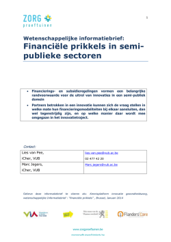 Financiële prikkels in semi- publieke sectoren