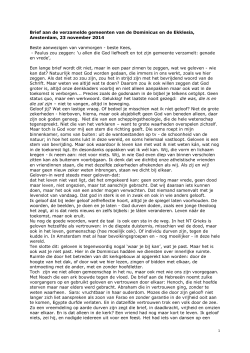 de brief van Juut Meijer - Amsterdamse Studentenekklesia
