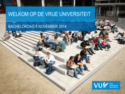 Oudervoorlichting - Vrije Universiteit Amsterdam