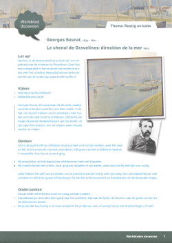 Georges Seurat 1859 - 1891 Le chenal de Gravelines: direction de