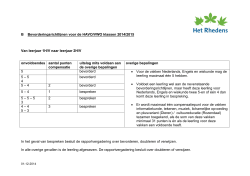Bevorderingsrichtlijnen HV 2014/2015