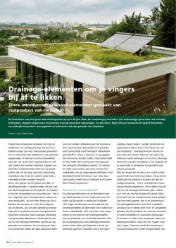 Drainage-elementen om je vingers bij af te likken