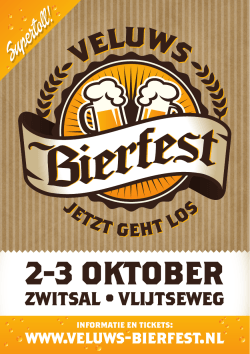 2-3 OKTOBER - Veluws Bierfest