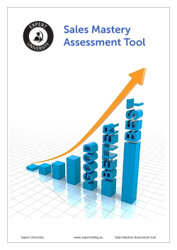 Sales Mastery Assessment Tool