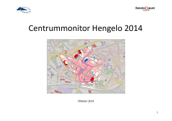 Centrummonitor Hengelo 2014