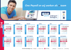 ONE Payroll Kalender