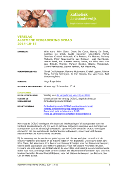 verslag algemene vergadering dcbao 2014-10-15