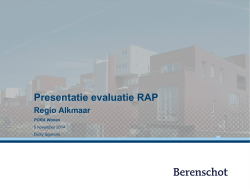 RAP onderzoek - Regio Alkmaar