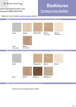 Voortman kleuren - De Projectinrichter