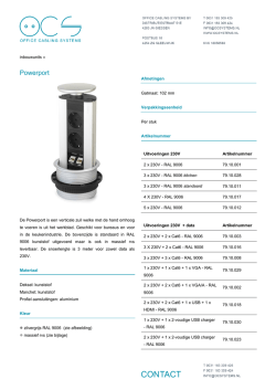 Documentatie OCS - Pop Up / Powerport Kitchen