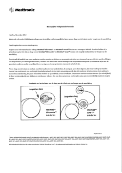 Download de veiligheidswaarschuwing van Medtronic.