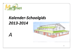 Kalender-Schoolgids 2013-2014 - Pc Basisschool Margriet in Ermelo