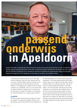 passend onderwijs in Apeldoorn